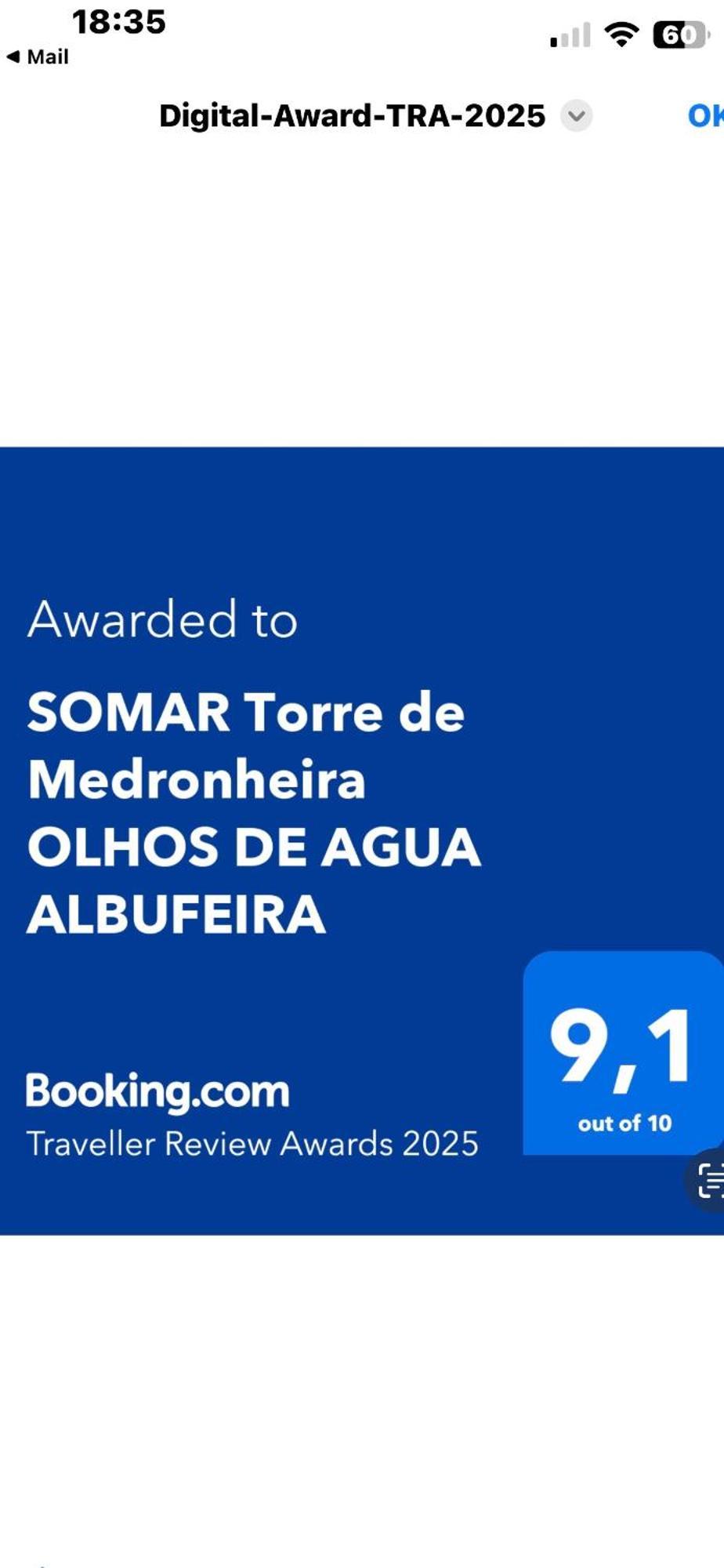 Apartamento Somar Torre De Medronheira Olhos de Agua  Exterior foto